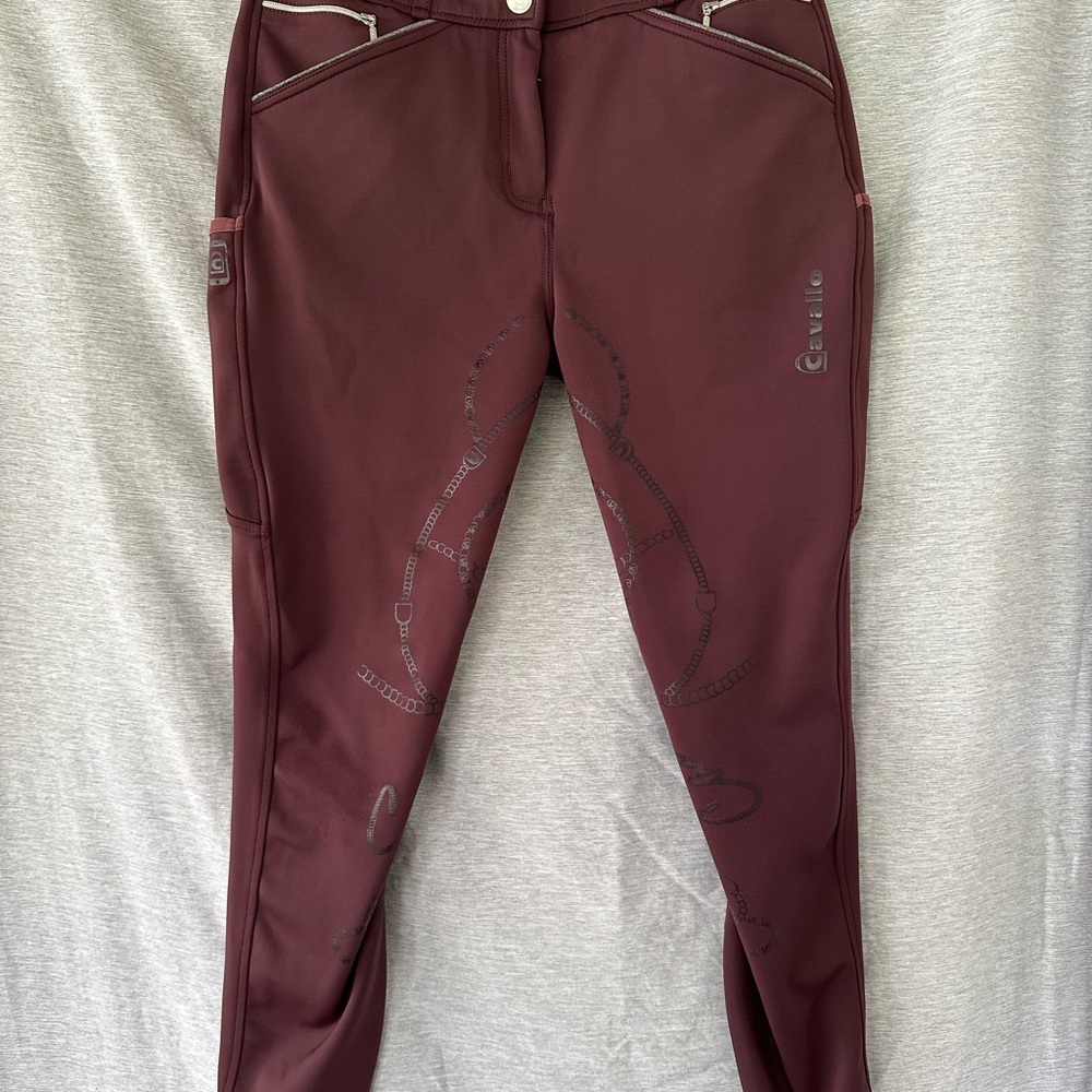 Cavallo Burgundy Riding Pants